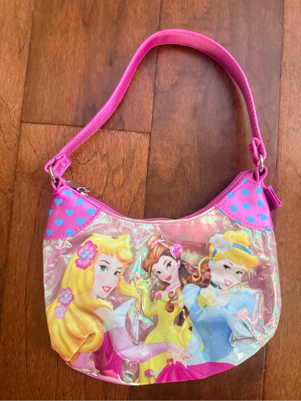 Disney Pink Iridescent Princess Mini Shoulder Bag